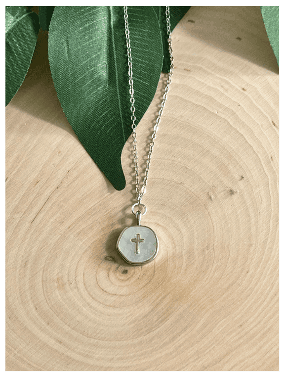 Hyperallergenic cross pendant