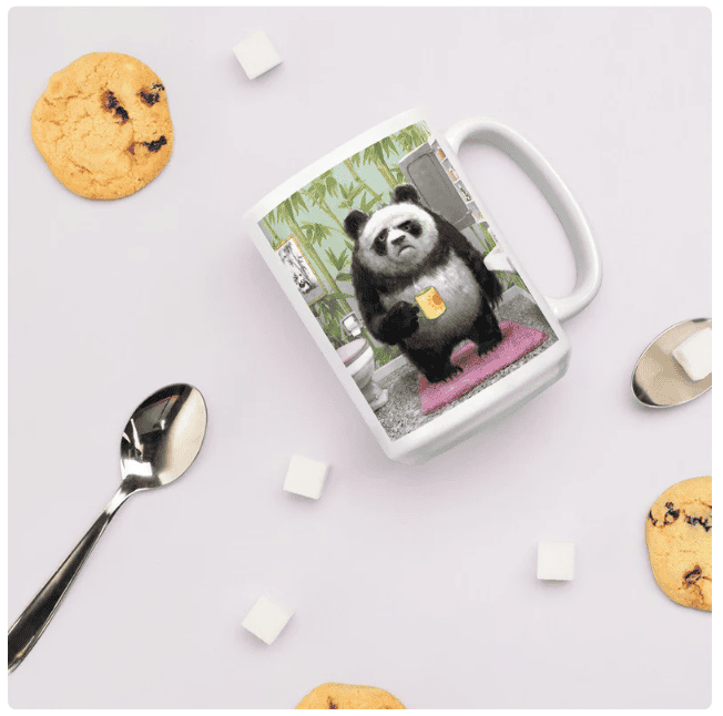 Grumpy Panda Coffee Cup